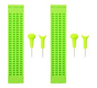 DRESSOOS 2 set di lavagna Braille con stilo: lavagna per scrittura Braille in plastica a 4 righe e 28 celle per bambini e adulti ciechi - Apprendimento e pratica per principianti in classe o