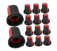 DRESSOOS 20 Pezzi pomello tappo del potenziometro del potenziometro Knob per strumento Knob per potenziometro cappucci delle manopole di controllo del suono plastica rosso