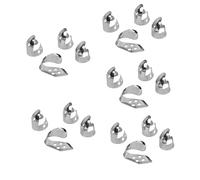 DRESSOOS 20 Pz plettro per chitarra impugnature per i pollici elettrico plettri per banjo strumento musicale plettri chitarra plettri per pollice banjo plettri per il pollice Metallo Silver