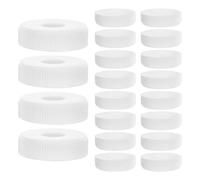 DRESSOOS 20 tappi in plastica per biberon per vitelli, coperchi di ricambio per biberon da latte per l'allevamento di vitelli da latte, con chiusura a vite a prova di perdite per allevamenti di
