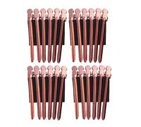 DRESSOOS 24Pcs In Acciaio Inox Parrucchiere Partizione Clip Clip Per Anatra Fatturato Clip Di Mollette Per Sezionamento Clip Di Parrucchiere Clip Salone Di