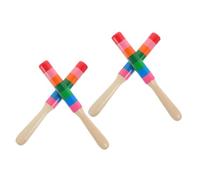 DRESSOOS 2paia Bacchette Musicali Legno Per Percussioni Da Strumenti Didattici Per Sviluppare Senso Del Ritmo e Interesse Nella Musica