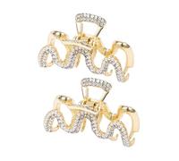 DRESSOOS 2pezzi Clip Per Piccole Con Perle Di Fermagli Dente Per Accessori Eleganti Per Donne e Ragazze Per Trucco e Acconciature Quotidiane
