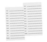 DRESSOOS 2pezzi Grafting Eyelash Board Acrilico Piastra Per Estensione Facile e Per e Te Colore Bianco