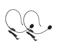DRESSOOS 2pezzi Microfono Condensatore Cablato Per Insegnamento e Presentazioni Auricolari e