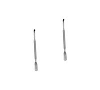 DRESSOOS 2pezzi Pusher Per Cuticole Acciaio Inossidabile Con Doppia Estremità Strumento Professionale Per Manicure e Pedicure Rimuove Pelli Morte e Leviga La Superficie Unghie Adatto Per