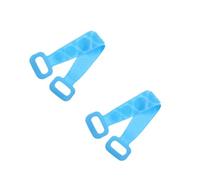 DRESSOOS 2pezzi Spazzola Doccia Silicone Doppio Lato Massaggiatore e Scrubber Per Corpo Colore Blu Perfetta Per Esfoliare e La Circolazione