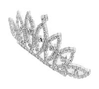 DRESSOOS 3 Pz Diadema Per Bambini Incorona Le Ragazze Grandi Strass D'argento a Pettine Per Bambini Ragazza in Costume Da Principessa Piccola Tiara Di Strass Diadema Per Bambino