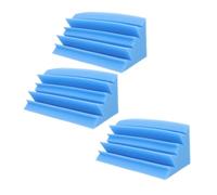 DRESSOOS 3pezzi Pannello Fonoassorbente Angolare Cuneo Fonoassorbente Blocco Per Ridurre Suoni Echi Riverberi Adatto Studi Registrazione Cabine Controllo