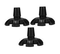 DRESSOOS 3pezzi Piedini Di Gomma Antiscivolo Per Bastoni Da Passeggio Punte Spesse in Gomma Per Bastoncini Da Trekking Estremità Di Ricambio Per Stampelle Accessori Per Escursionismo