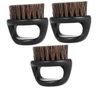 DRESSOOS 3pezzi Spazzola Per Barba Setola Di Cinghiale Design Ergonomico Per Uomini Piccola e Portatile Per Cura Della Barba e Acconciature Per Uso Quotidiano e Saloni Di Bellezza