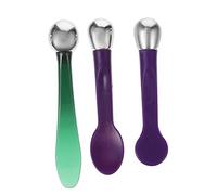 DRESSOOS 3pezzi Strumenti Di Bellezza Per Massaggio Viso e Occhi Cucchiai Per Crema Viso e Contorno Occhi Rimuove Rughe e Affaticamento Oculare Pratico Per Casa e Salone Di Bellezza