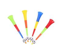 DRESSOOS 4 Pezzi Corno Da Calcio Telescopico Puntelli Per Il Tifo Corno Tromba Per Partita Di Calcio Giocattoli Di Tromba Di Plastica Corno Da Partita Di Calcio Corno Da Tifo Partita Di