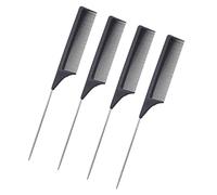 DRESSOOS 4 Pezzi Pettine In Carbonio Per Parrucchiere Pettini Di Sollevamento A Coda Di Topo Pettine Antistatico Pettine A Coda Antistatica Pettine A Scelta Pettini Per Baffi Pettini Per