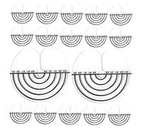 DRESSOOS 50 Pezzi Scudo Termico Protezioni Termiche Distanziatore Per Extension Per Extension Per Protettore Per Cuoio Capelluto Forniture Per Bonding Per Barbiere Con Scala Forniture Per