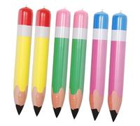 DRESSOOS 6 Matite Gonfiabili PVC Decorazioni Colorate per Aula e Ritorno Scuola Appendibili Resistente per Scolastico e Giardino