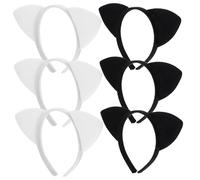 DRESSOOS 6pezzi Cerchietto Orecchie Di Gatto Per Feste e Cosplay Accessori Per Per Ragazze Design Leggero e Accattivante Per Eventi Festivi e Danze