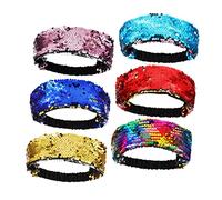 DRESSOOS 6pezzi Fasce Paillettes Reversibili Per Cerimonie e Disco Accessori Per e Ragazze e