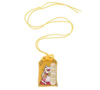 DRESSOOS Amuleto Giapponese Omamori Giallo, Portafortuna per Protezione e Fortuna, Sacchetto della Benedizione da Mettere in Tasca o Borsa, 1 Pezzo