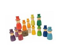 DRESSOOS Bambole Di Legno Non Finite 20 Pezzi Giocattoli Artigianali Per Bambini Set Di Giocattoli Educativi 65mm Dipingi Il Tuo