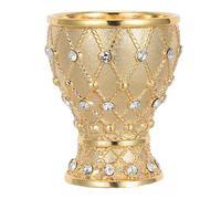 DRESSOOS Calice medievale vintage | Coppa da vino reale - Bicchierino in metallo con strass | Servizio da cocktail cerimoniale dorato per anniversari, matrimoni e occasioni rinascimentali