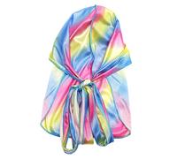 DRESSOOS Cappello Pirata Colorato Raso Con Coda Lunga e Fascia Elastico Copricapo Cosplay Traspirante Per Festa e Uso Quotidiano