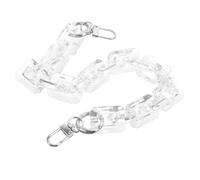 DRESSOOS Catena per Borsa in Acrilico e Metallo Bianco, Accessorio Versatile e Decorativo per Portafoglio e Handbag, Design Elegante alla Moda, Adatta per Uso Quotidiano Colore Casuale