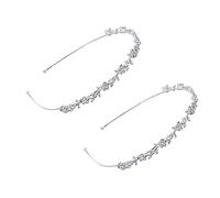 DRESSOOS Cerchietto Con Fiori E Strass Per Da Sposa Elegante Accessorio Per Da Sposa Per Momenti Speciali
