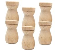 DRESSOOS Ciondolo Diffusore Di Profumo in Legno Per Auto, Set Da 6 Pezzi, Piccolo e Compatto, Diffusore Di Oli Essenziali Fai Da Te Per Ragazze e Donne, Accessorio Elegante Per Auto