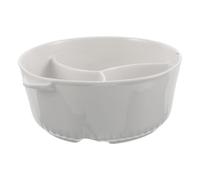 DRESSOOS Ciotola in Ceramica Giapponese Dimensioni 19x16.5x7cm a 3 Scomparti Resistente alle Macchie, Riutilizzabile per Cereali e Snack per Colazione e Cena in Famiglia