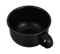 DRESSOOS Ciotola per Sapone da Barba in Metallo con Manico, Tazza da Barba Portatile per Uomo, Contenitore per Schiuma da Rasatura Multiuso per Viaggi e Uso Quotidiano