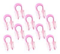 DRESSOOS Clip per Modellare Naso 10 Pezzi, Pinza Nasale in Silicone Flessibile Trasparente, Modellatore per Naso Largo e Sollevamento Punta, Strumento per Cura Viso Quotidiana