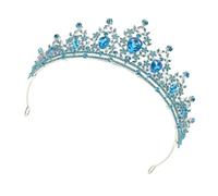 DRESSOOS Corona Barocca Retrò da Sposa per Donna Cristalli Premium, Accessorio Versatile in Metallo e Plastica per Cerimonie Adulte e Feste a Tema