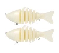 DRESSOOS Corpi Esca Non Verniciati da Pesca 10cm 2 Pezzi ABS