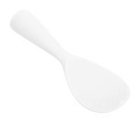 DRESSOOS Cucchiaio di Riso in Silicone Bianco con Manico, Spatola Resistente al Calore per Cucina, Facile da Pulire Supporto per Posizionamento Verticale