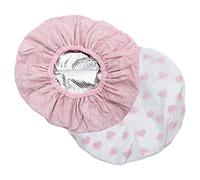 DRESSOOS Cuffie Da Doccia Confezione Da 2 Cuffia Da Bagno Decorativa Cuffia Riscaldata Fascia Elastica Copri Uso Spa Viaggio Cuore