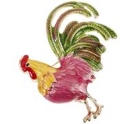 DRESSOOS da Lavorazione Fine in Lega a Forma di Gallina Resistente alla Deformazione Animale per Donne per Abiti e Cappelli