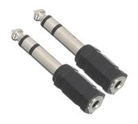 DRESSOOS Espandi La Tua Attrezzatura Audio 2 Pezzi Adattatore Convertitore Audio Da 6 35 Mm A 3 5 Mm Maschio-femmina Supporto Per Microfono