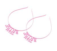 DRESSOOS Fascia Per Con Design A Lettere Alla Moda Accessorio Da Sposa Per La Sposa Sfondo Per Feste Semplice Ed Elegante