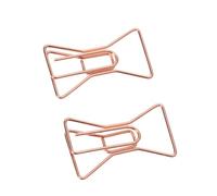 DRESSOOS Fermagli per Carta per Organizzare Documenti 8 Pezzi in Ferro Forma Appendiabiti Oro Rosa Segnalibri Creativi a Scuola e Casa