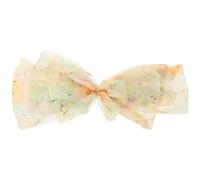 DRESSOOS Fermaglio Per Con Fiocco Flessibile E Resistente Per Donne Fermaglio Per Con Fiocco Posteriore Giallo Nessun Danno Per Scuola Ufficio E Viaggi