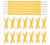 DRESSOOS Filamento LED Giallo 3v Lampadina di Ricambio 120ma 38mm 100 Pezzi Resistente alla Rottura Efficiente dal Punto di Vista Energetico per Apparecchi di Illuminazione