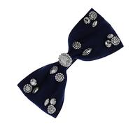 DRESSOOS Forcina Per Con Fiocco in Poliestere - Fermaglio Per Con Strass Per Donna Comoda Forcina Con Fiocco Per Ragazza Accessorio Alla Moda