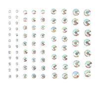 DRESSOOS Gioielli Per Il Corpo Stick on Face Gems Pietre Temporanee Per Il Viso Strass Per Festival Set Da 7 Pezzi