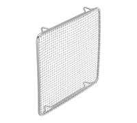 DRESSOOS Griglia per Barbecue in Acciaio Inossidabile con Gambe, Resistente Alte Temperature, Rete a Maglia per Cottura All'aperto di Carne e Verdure su Fuoco