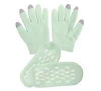 DRESSOOS Kit Di Guanti E Calzini Idratanti Guanti in Gel Per E Piedi Secchi Trattamento Spa Notturno Idratante Per Donne