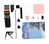 DRESSOOS Kit Di Strumenti Musicali Per Ukulele Per Principianti Plettri Cinghie Posteriori E Capotasto Per