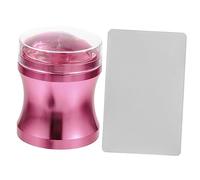 DRESSOOS Kit Timbro Unghie in Silicone Trasparente Grande Per Nail Art Stampante Con Template Riutilizzabile Strumento Manicure Per Stampe Creative e French Nails