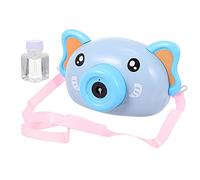 DRESSOOS Macchina per Bolle Elettrica Musica in Plastica Resistente Set 2 Bottiglie di Liquido per Bolle , Giocattolo Estivo