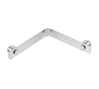 DRESSOOS Molla Clip a V in Acciaio Inossidabile per Stampella, Accessorio Multifunzionale di Supporto per Passeggio, Regolabile per Progetti DIY Argento